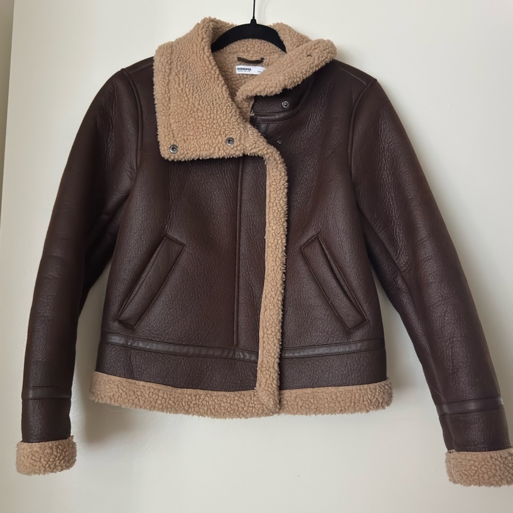 Sonoma Brown and Tan Women's Jacket